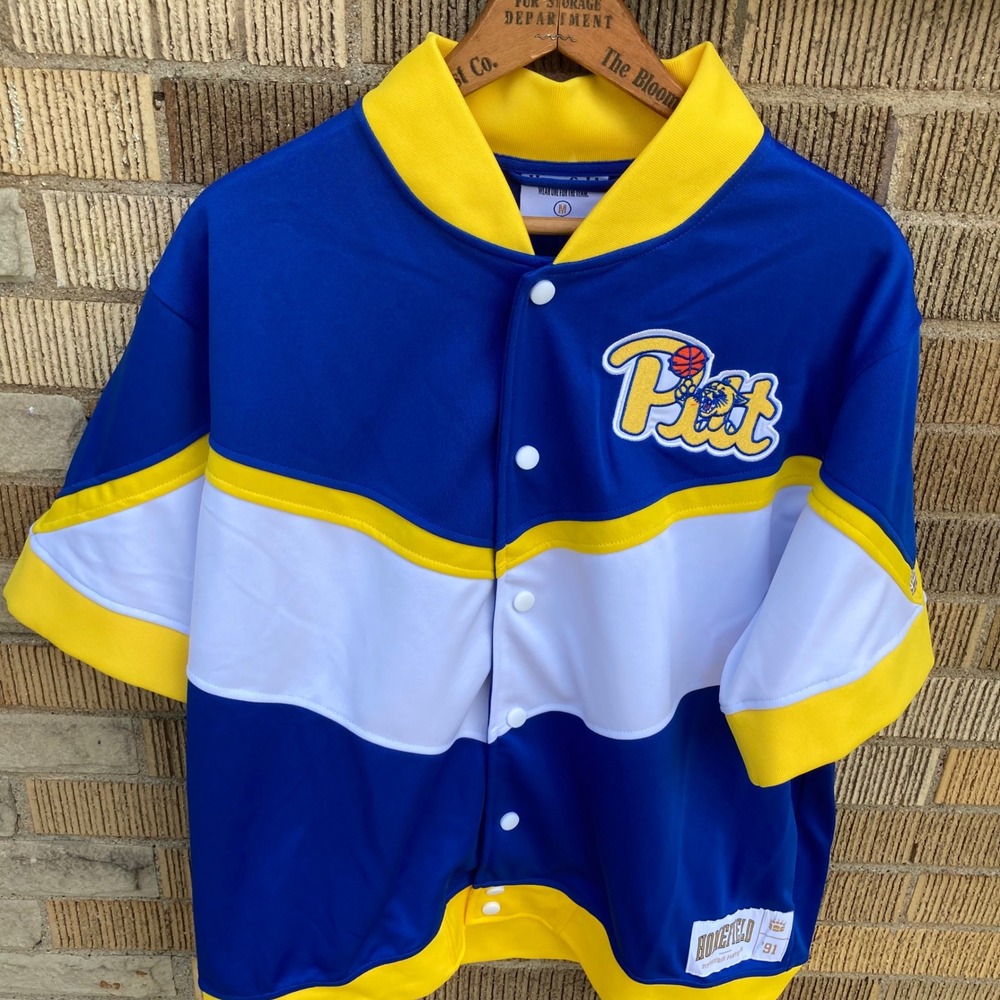 Homefield Pitt Panthers Basketball Shooting Shirt Throwback Blue Mens Medium